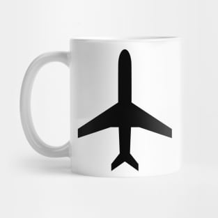 Airplane small minimalist design Mug